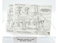 Abominus Terrorcons Instruction Sheet Manual 1987 Hasbro G1 Transformers