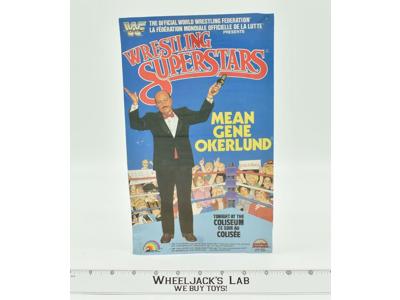Mean Gene Okerlund Original Poster 1985 WWF LJN Wrestling Vintage