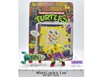 Mondo Gecko W/Cardback 100% Complete TMNT 1990 Playmates Vintage Action Figure