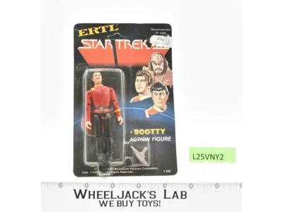 Scotty 3.75" Star Trek 1984 ERTL Vintage Action Figure SEALED MOSC NEW