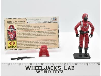 Crimson Guard Mail Away Sears 100% Complete W/ Card 1983 GI Joe Hasbro Vintage