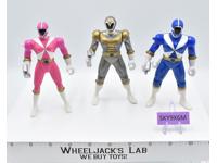 Lot of 3 Power Rangers 1999 5" Bandai Action Figures