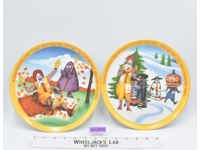 Ronald McDonald Plastic 10" Plates 1977 by Lexington