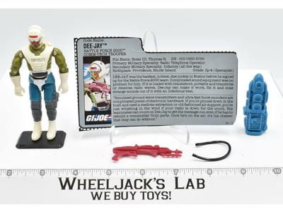 Dee-Jay V1 1989 GI Joe ARAH Vintage Hasbro Action Figure