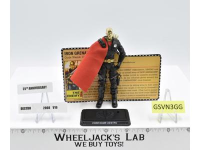 Destro V16 100% Complete 25th Anniversary G.I. Joe 2008 Hasbro Action Figure