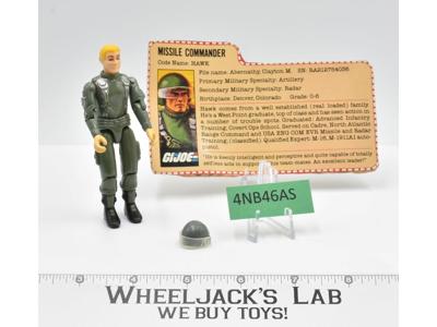 Hawk V1 Straight Arms 100% Complete G.I. Joe 1982 Hasbro Vintage Action Figure