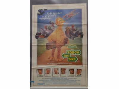 Follow that Bird Sesame Street Movie Poster Warner Bros 27 x 41