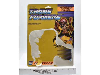 Octopunch Cardback Vintage 1988 G1 Transformers Hasbro Action Figure
