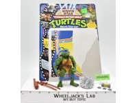 Movie Star Leo w/Cardback NR MINT 100% Complete TMNT 1992 Playmates Vintage