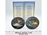 Mini Plate Collection U.S.S. Enterprise &amp; Klingon Battlecruiser Star Trek