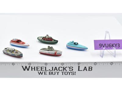 Lot of 5 Boats 1988-89 Vintage Galoob Micro Machines
