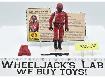 Crimson Guard 100% Complete GI Joe V1 ARAH Vintage Hasbro 1985 Action Figure
