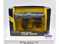 Biker Scout Laser Pistol W/Box ROTJ 100% Complete Star Wars Kenner 1983 Vintage
