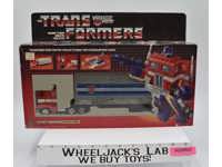 Optimus Prime Metal Bloated Gray Error Box Variant 1984 Vintage G1 Transformers