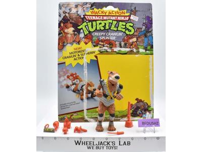 Creepy Crawlin' Splinter W/Cardback 100% Complete TMNT 1990 Playmates Vintage