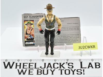 Sgt. Slaughter RED BACK V1 1986 GI Joe ARAH Vintage Hasbro Action Figure