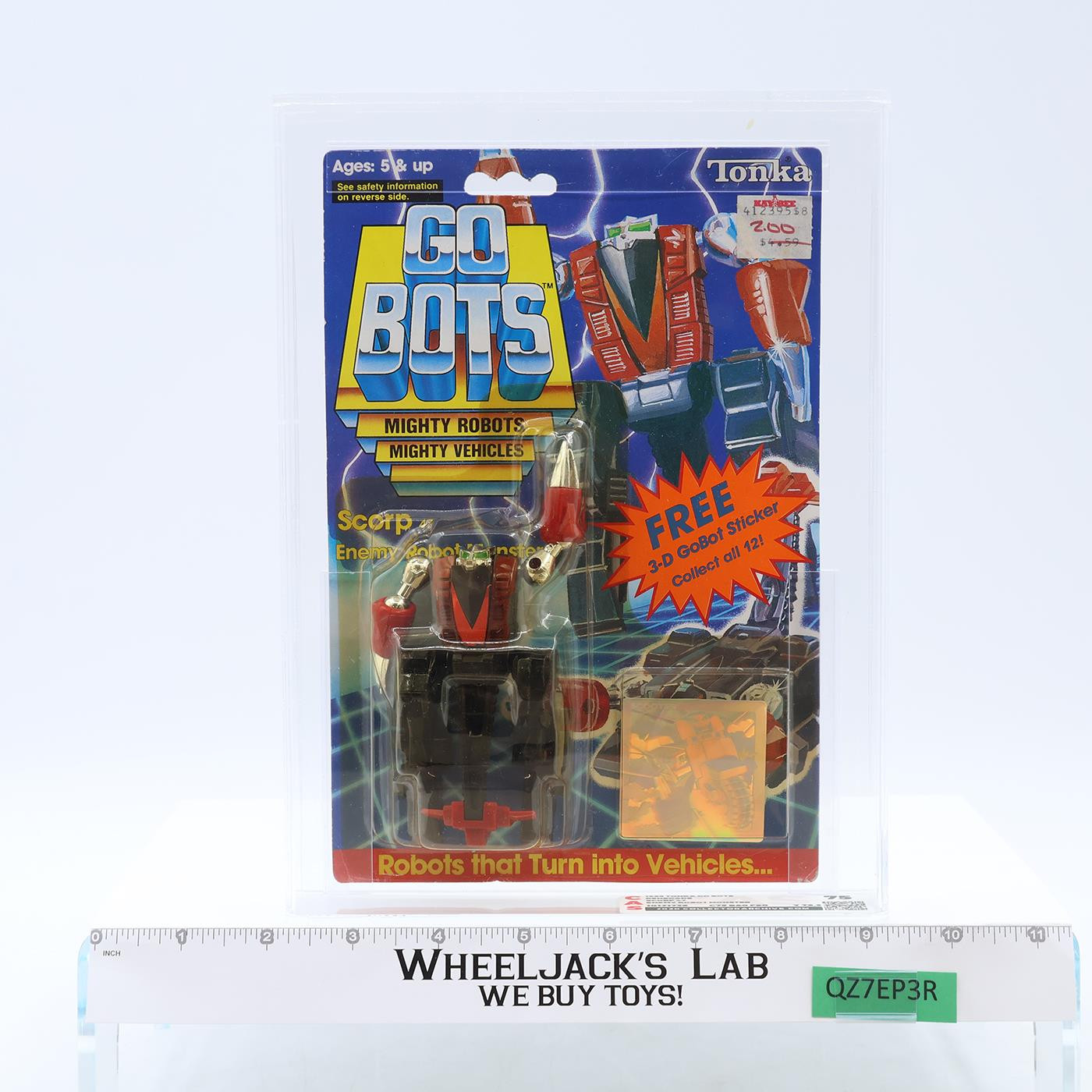 Scorp CAS GRADED 75 75/80/90 Gobots 1985 Tonka Action Figure NEW SEALED