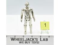C-3PO SILVER 100% Complete Star Wars 1977 Kenner Vintage Action Figure No Repro