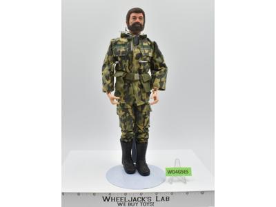 Action Man Flocked Brown Hair &amp; Beard G.I. Joe 1964 Hasbro 12" Action Figure
