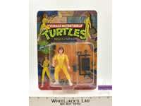 April O'Neil Blue Stripe Teenage Mutant Ninja Turtles TMNT 1988 Playmates MOSC