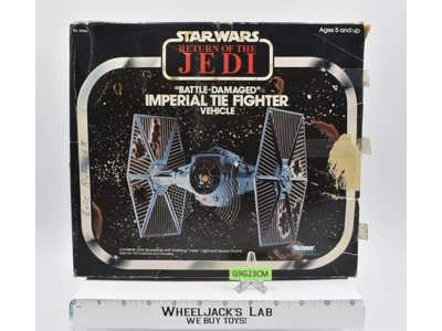Battle Damaged Imperial Tie Fighter 100% Complete W/Box Star Wars 1978 Vehicle
