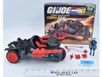 Cobra Stun &amp; Motor Viper W/ Box Complete G.I. Joe 1986 Hasbro Vintage Vehicle