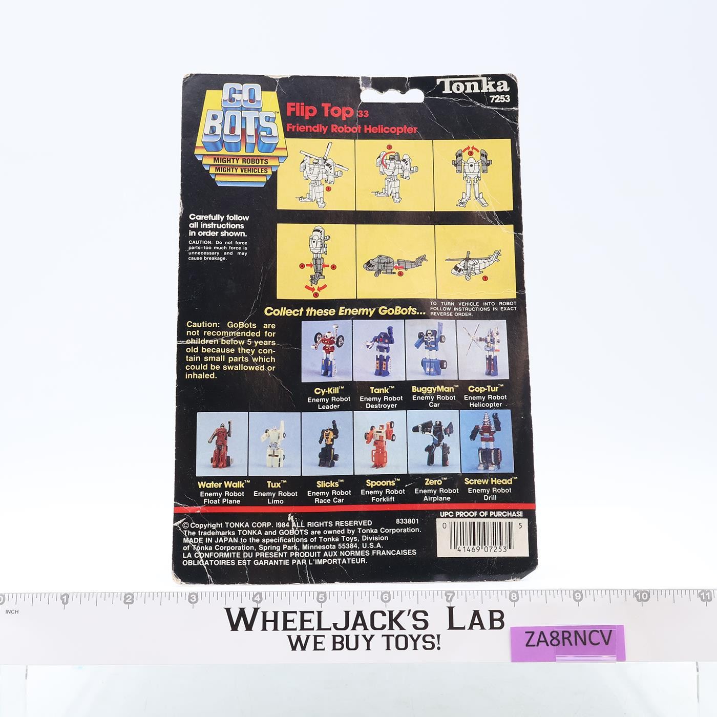 Flip Top Friendly Robot Helicopter Gobots 1984 Tonka Action Figure NEW SEALED