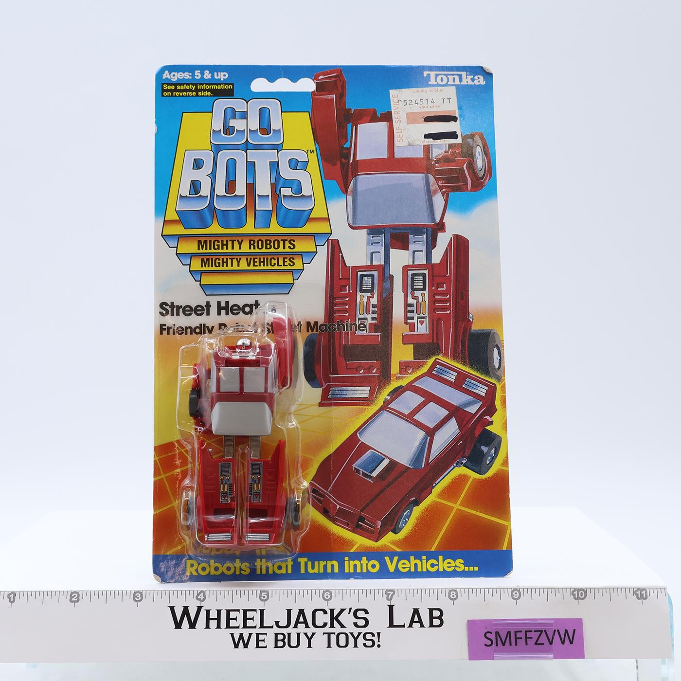 Street Heat Friendly Robot Street Machine Gobots 1984 Tonka Figure NEW SEALED