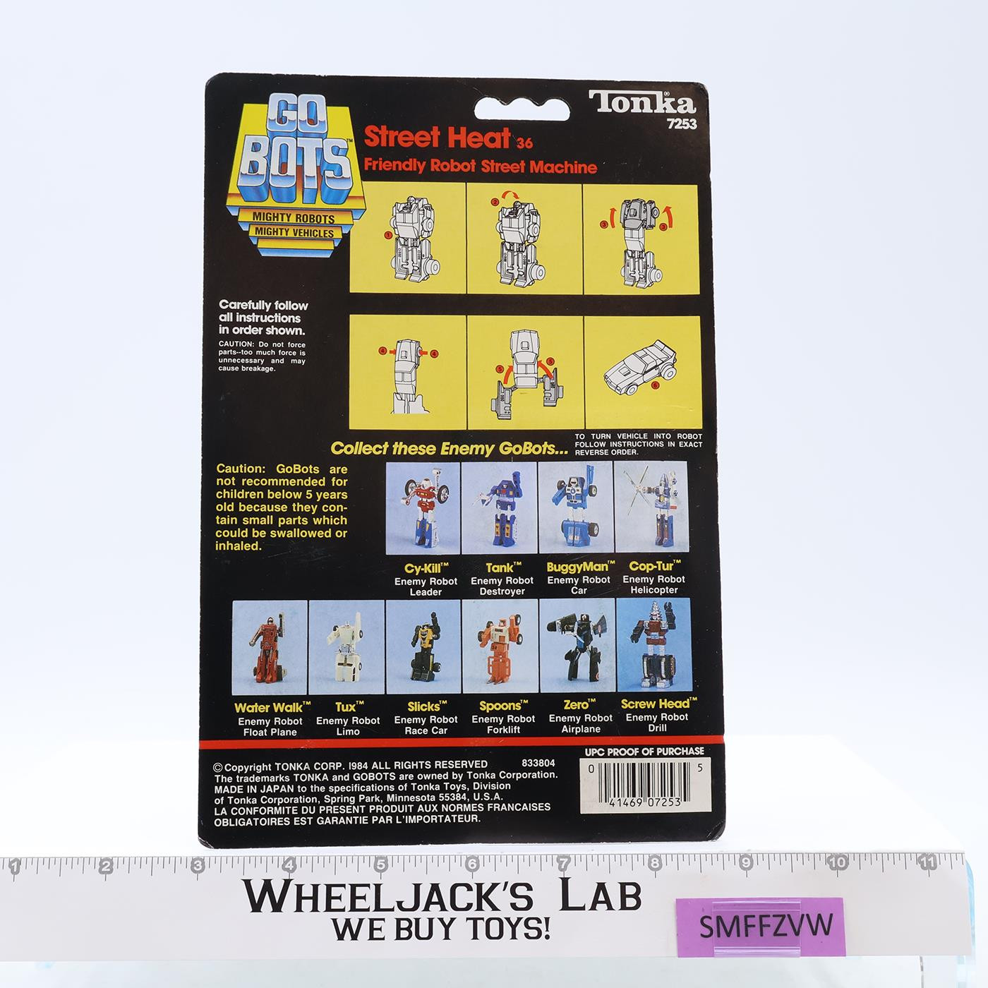 Street Heat Friendly Robot Street Machine Gobots 1984 Tonka Figure NEW SEALED