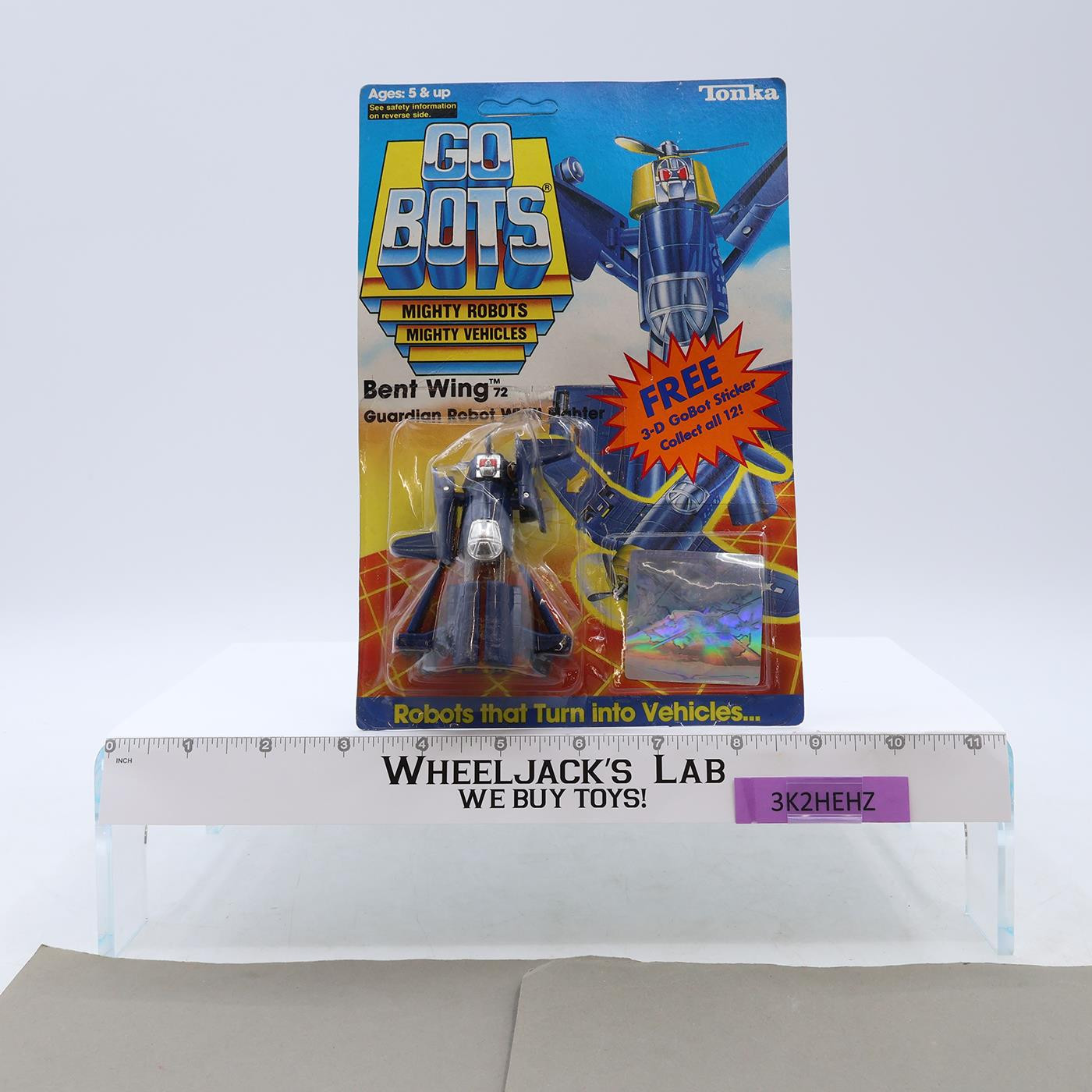 Bent Wing 72 WWII Fighter Mighty Robots 1985 Tonka Gobots Vintage Figure MOSC