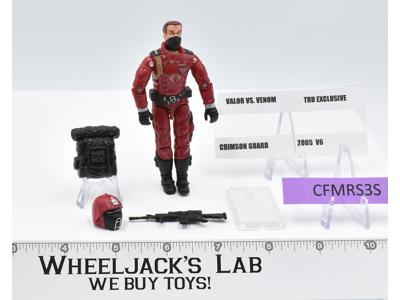 Crimson Guard 100% Complete GI Joe Valor vs Venom 2005 Hasbro Action Figure