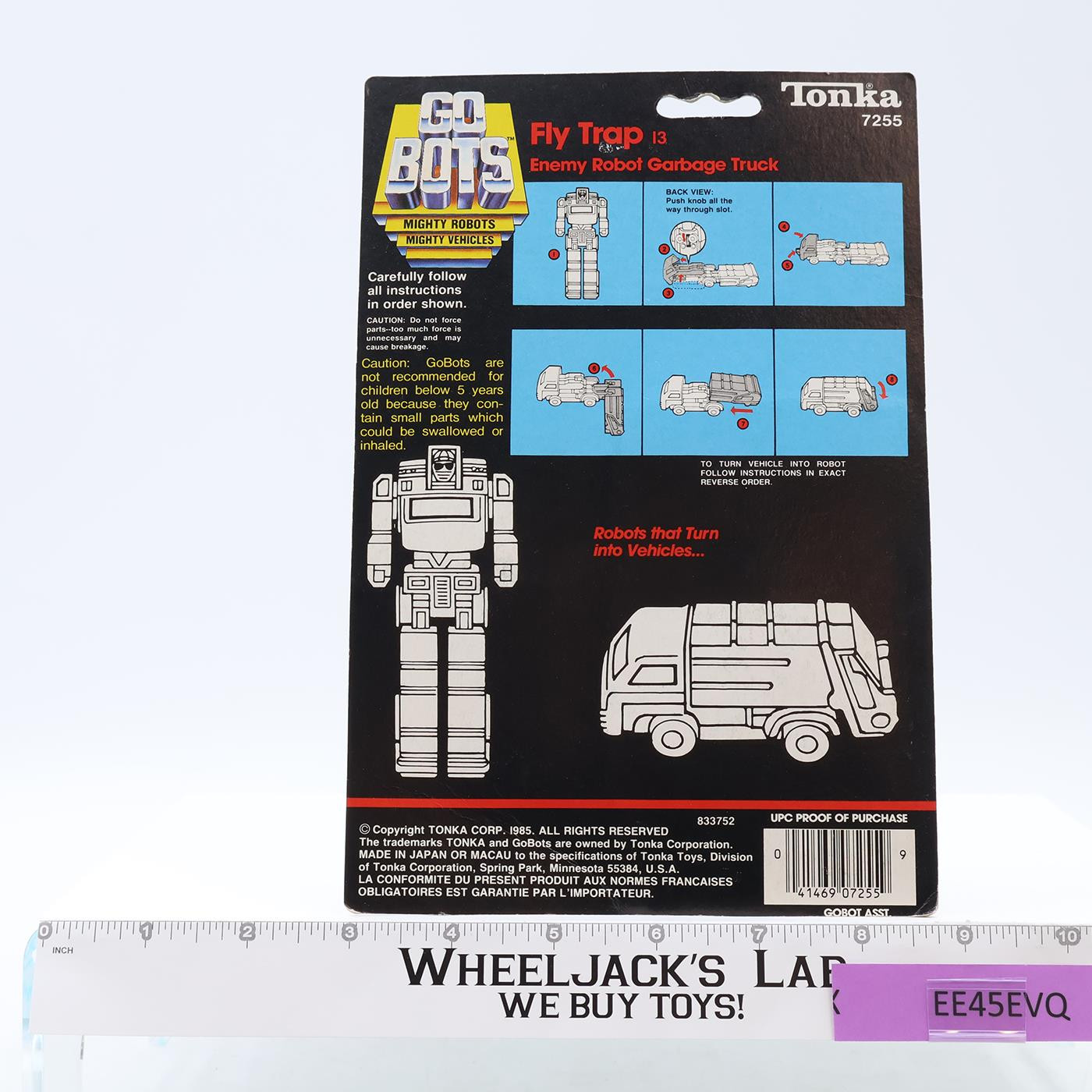 Fly Trap Enemy Robot Garbage Truck Gobots 1984 Tonka Action Figure NEW SEALED