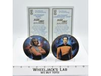 Mini Plate Collection Lt. Commander Data &amp; Lt. Worf Star Trek 1997