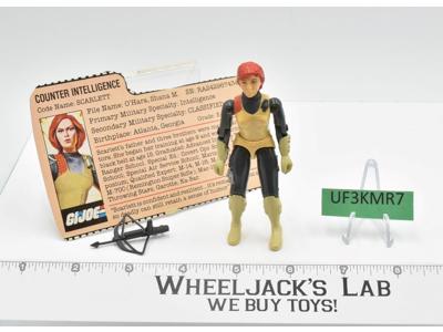 Scarlett V1 Straight Arm 100% Complete G.I. Joe ARAH 1982 Hasbro Vintage Figure