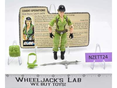 Lady Jaye V1 100% Complete G.I. Joe 1985 Hasbro Vintage Action Figure