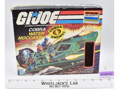 Cobra Water Moccasin w/ Box Complete G.I. Joe 1984 Hasbro Vintage Vehicle