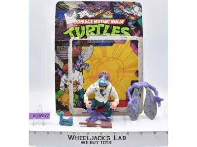 Baxter Stockman W/Cardback 100% Complete TMNT 1989 Playmates Vintage Figure