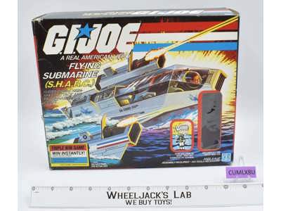 S.H.A.R.C. Flying Submarine Complete W/ Box G.I. Joe 1984 Hasbro Vintage Vehicle