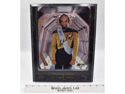 Lieutenant Commander Worf Star Trek Michael Worf AUTOGRAPHED Plaque