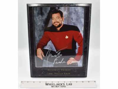 Commander William Riker Star Trek Jonathan Frakes AUTOGRAPHED Plaque