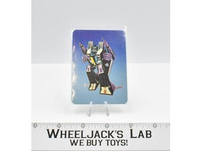 Skywarp Card 101 Variant Color 1985 G1 Transformers Action Trading Cards