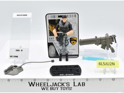 SGT. Stone v1 100% Complete G.I. Joe Rise of Cobra 2009 Hasbro Action Figure