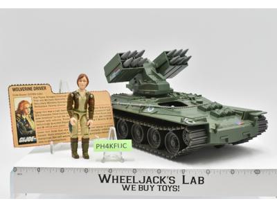 Wolverine W/Cover Girl G.I. Joe 1983 Hasbro Vintage Action Figure Vehicle