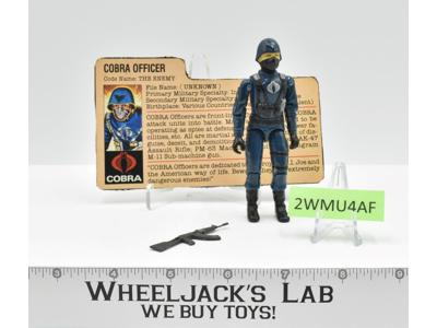 Cobra Officer V1 STRAIGHT ARM 100% Complete G.I. Joe 1982 Hasbro Vintage Figure