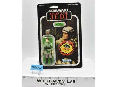 Princess Leia Combat Poncho 77 Back Star Wars ROTJ 1983 Kenner Figure NEW MOSC