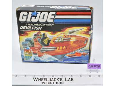 Devilfish Vehicle 100% Complete W/Box GI Joe 1986 Action Figure Vintage