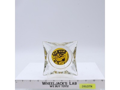 Pac-Man Glass Ashtray 1980s Midway Atari Arcade Game Promo Vintage