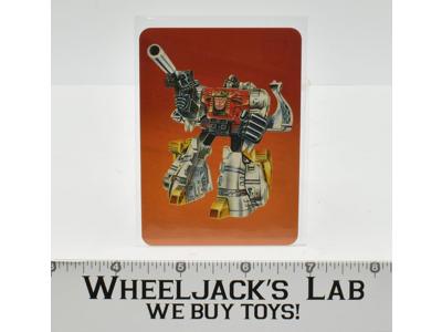 Sludge Card 37 Variant Color 1985 G1 Transformers Action Trading Cards
