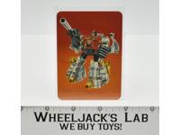 Sludge Card 37 Variant Color 1985 G1 Transformers Action Trading Cards