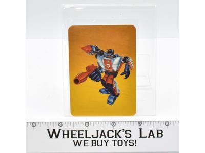 Red Alert Card 13 Variant Color 1985 G1 Transformers Action Trading Cards